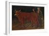 Farmer with Bull, 1916-Niko Pirosmani-Framed Giclee Print