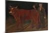 Farmer with Bull, 1916-Niko Pirosmani-Mounted Giclee Print