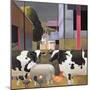Farmer with Cows, 1992-Reg Cartwright-Mounted Giclee Print
