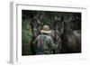 Farmer with Two Horses-Stephen Arens-Framed Photographic Print