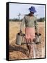 Farmer with Watering Cans, Cambodia, Indochina, Southeast Asia-Tim Hall-Framed Stretched Canvas