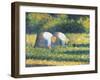 Farmers at Work, 1882-Georges Seurat-Framed Giclee Print