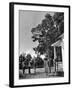 Farmers Family Saluting the Us Flag, During the Drought in Central and South Missouri-John Dominis-Framed Photographic Print