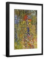 Farmers Garden with Crucifix-Gustav Klimt-Framed Art Print