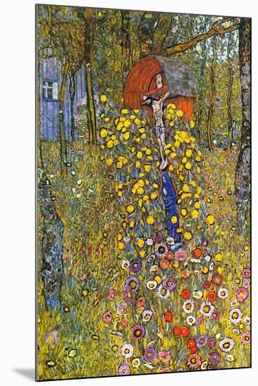 Farmers Garden with Crucifix-Gustav Klimt-Mounted Art Print