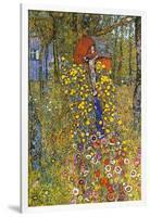 Farmers Garden with Crucifix-Gustav Klimt-Framed Art Print