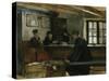 Farmers kitchen by Harriet Backer-Gerhard Peter Frantz Vilhelm Munthe-Stretched Canvas