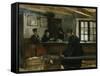 Farmers kitchen by Harriet Backer-Gerhard Peter Frantz Vilhelm Munthe-Framed Stretched Canvas