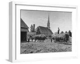 Farmers Paying Tithes with Hay-John Phillips-Framed Photographic Print