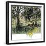 Farmers Picking Apples in the Fall, c.1800-null-Framed Giclee Print