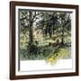 Farmers Picking Apples in the Fall, c.1800-null-Framed Giclee Print