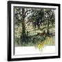 Farmers Picking Apples in the Fall, c.1800-null-Framed Giclee Print