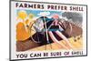 Farmers Prefer Shell-null-Mounted Art Print