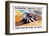 Farmers Prefer Shell-null-Framed Art Print