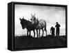 Farmers Preparing the Ground For Spring Planting-Carl Mydans-Framed Stretched Canvas