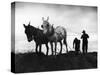Farmers Preparing the Ground For Spring Planting-Carl Mydans-Stretched Canvas