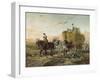 Farmers Returning from the Fields with Hay Wagon-null-Framed Giclee Print