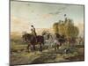 Farmers Returning from the Fields with Hay Wagon-null-Mounted Giclee Print