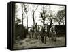 Farmers Riding Their Horses Back to the Stables, 1935-null-Framed Stretched Canvas