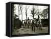 Farmers Riding Their Horses Back to the Stables, 1935-null-Framed Stretched Canvas