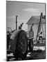 Farmers Storing their Grain-null-Mounted Photographic Print