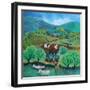 Farmers’ Weekly,2021;(acrylics on paper)-Lisa Graa Jensen-Framed Giclee Print