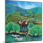 Farmers’ Weekly,2021;(acrylics on paper)-Lisa Graa Jensen-Mounted Giclee Print