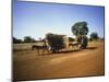 Farmers with Donkey Carts, Burkina Faso, West Africa-Ellen Clark-Mounted Photographic Print