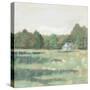 Farmhouse Across the Meadow Pastel-Sue Schlabach-Stretched Canvas