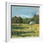 Farmhouse Across the Meadow-Sue Schlabach-Framed Art Print