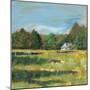 Farmhouse Across the Meadow-Sue Schlabach-Mounted Art Print
