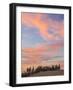 Farmhouse and Cypress Trees at Sunset, Tuscany, Italy-Peter Adams-Framed Photographic Print