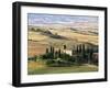 Farmhouse and Cypress Trees in the Early Morning, San Quirico d'Orcia, Tuscany, Italy-Ruth Tomlinson-Framed Photographic Print