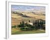 Farmhouse and Cypress Trees in the Early Morning, San Quirico d'Orcia, Tuscany, Italy-Ruth Tomlinson-Framed Photographic Print