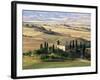 Farmhouse and Cypress Trees in the Early Morning, San Quirico d'Orcia, Tuscany, Italy-Ruth Tomlinson-Framed Photographic Print