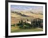 Farmhouse and Cypress Trees in the Early Morning, San Quirico d'Orcia, Tuscany, Italy-Ruth Tomlinson-Framed Photographic Print