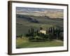 Farmhouse and Cypress Tres in the Earning Morning, San Quirico d'Orcia, Tuscany, Italy-Ruth Tomlinson-Framed Photographic Print
