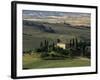 Farmhouse and Cypress Tres in the Earning Morning, San Quirico d'Orcia, Tuscany, Italy-Ruth Tomlinson-Framed Photographic Print