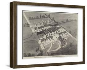 Farmhouse and Steading for a Farm in Oxfordshire, Belonging to the Duke of Marlborough-null-Framed Giclee Print