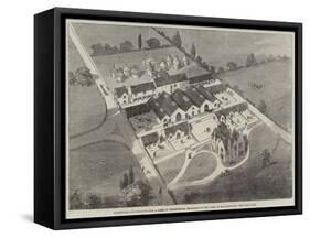 Farmhouse and Steading for a Farm in Oxfordshire, Belonging to the Duke of Marlborough-null-Framed Stretched Canvas