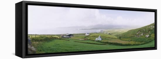 Farmhouse at a Seaside, County Kerry, Munster, Republic of Ireland-null-Framed Stretched Canvas