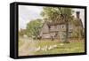 Farmhouse at Brent Eleigh Suffolk-A.r. Quinton-Framed Stretched Canvas