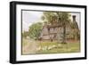 Farmhouse at Brent Eleigh Suffolk-A.r. Quinton-Framed Art Print