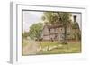 Farmhouse at Brent Eleigh Suffolk-A.r. Quinton-Framed Art Print