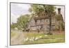 Farmhouse at Brent Eleigh Suffolk-A.r. Quinton-Framed Art Print