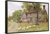 Farmhouse at Brent Eleigh Suffolk-A.r. Quinton-Framed Stretched Canvas