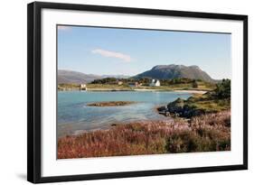 Farmhouse at Gasvaer, Kvalfjord, Troms, North Norway, Norway, Scandinavia, Europe-David Lomax-Framed Photographic Print