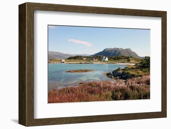 Farmhouse at Gasvaer, Kvalfjord, Troms, North Norway, Norway, Scandinavia, Europe-David Lomax-Framed Photographic Print