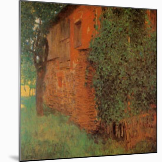 Farmhouse at Kammer-Gustav Klimt-Mounted Art Print