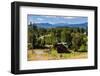 Farmhouse Below the Volcano Villarrica and the Beautiful Landscape, Southern Chile, South America-Michael Runkel-Framed Photographic Print